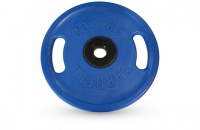 диск олимпийский d51мм евро-классик с ручками mb barbell mb-pltcs 20 кг синий