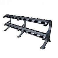 стойка гантельная, двух ярусная, с ячейками для круглых гантелей, на 10 пар pangolin dr121