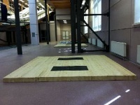 помост тяжелоатлетический соревновательный 4х4х0.12м sportiko