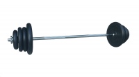 штанга наборная весом 52,3 кг (гриф 1,8 м + диски 2,5 кг, 5 кг, 10 кг)