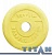диск обрезиненный titan 31 мм 1,25 кг. желтый 