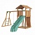 детский городок jungle gym jungle cottage + rock module + рукоход